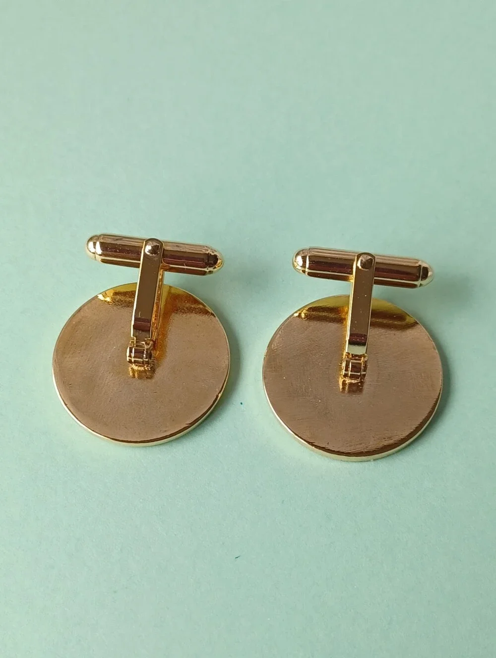 ROYAL ORDER OF JESTERS MIRTH IS KING GOLD-TONE CUFFLINKS 7/8